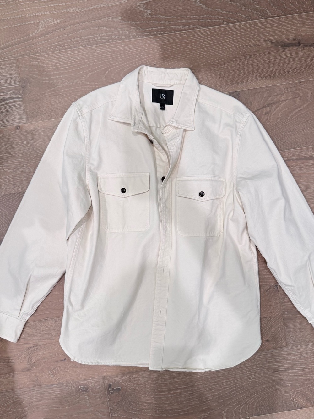 Banana Republic Cream medium weight Shirt Jacket